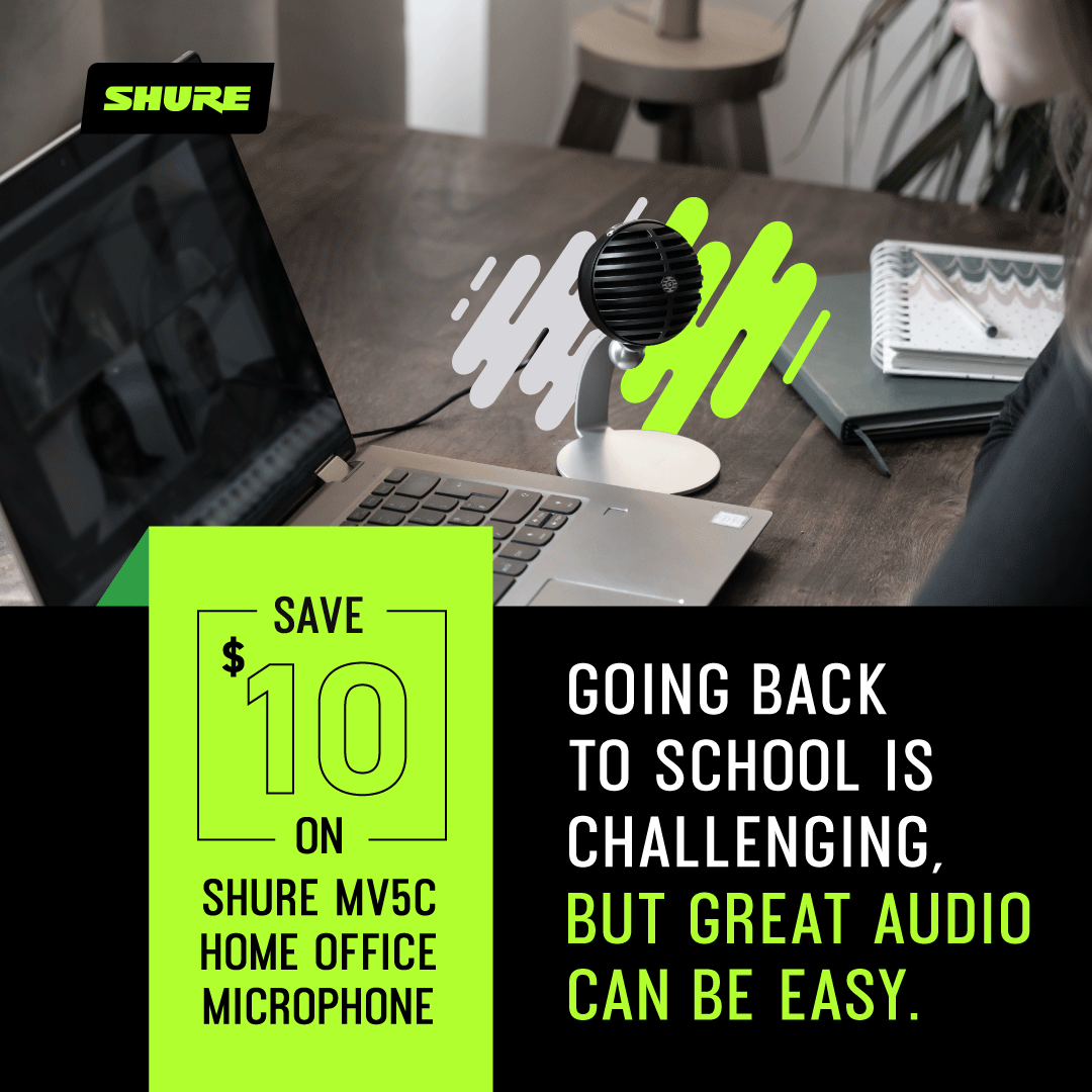 GeerTech's tweet photo. The @shure Back To School sale is happening NOW! Save on a range of incredible Shure products, like the VP83, MV88+, MV5C, and more. Contact us for details! https://t.co/pUopP6XJNB
#SoundExtraordinary #MadeWithMOTIV #Shure #BackToSchool https://t.co/6wa5QFU9RM