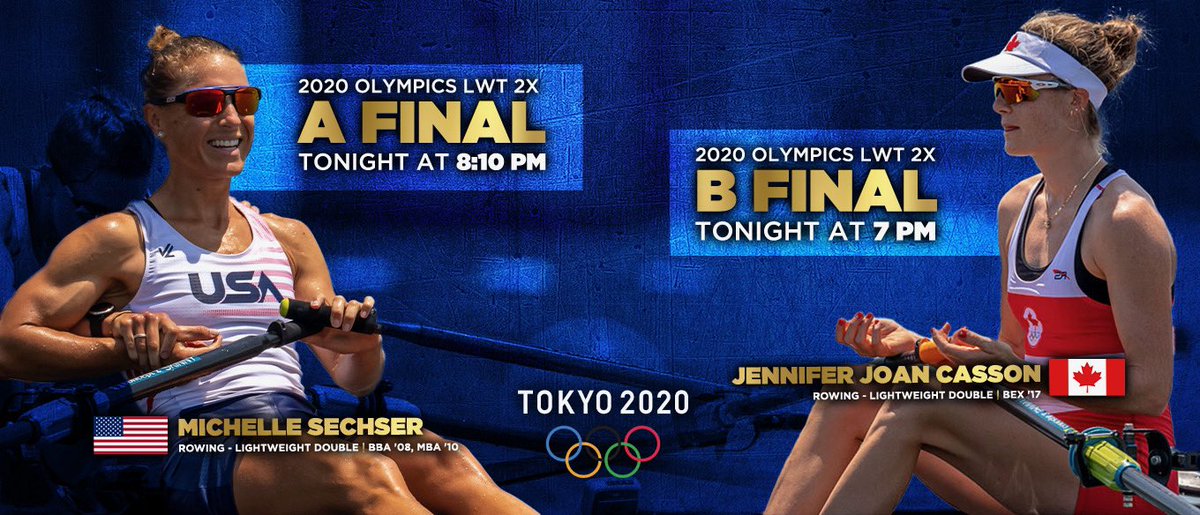 TulsaRowing's tweet photo. Tulsa Alumnae to the Finals! 🎉

TONIGHT:

@jenny_joan_casson to the B Final at 7 pm CDT

@michellesechser to the A Final at 8:10 pm CDT 

#reigncane #loyalalwaystrue #gotulsa https://t.co/tfuprx11vB