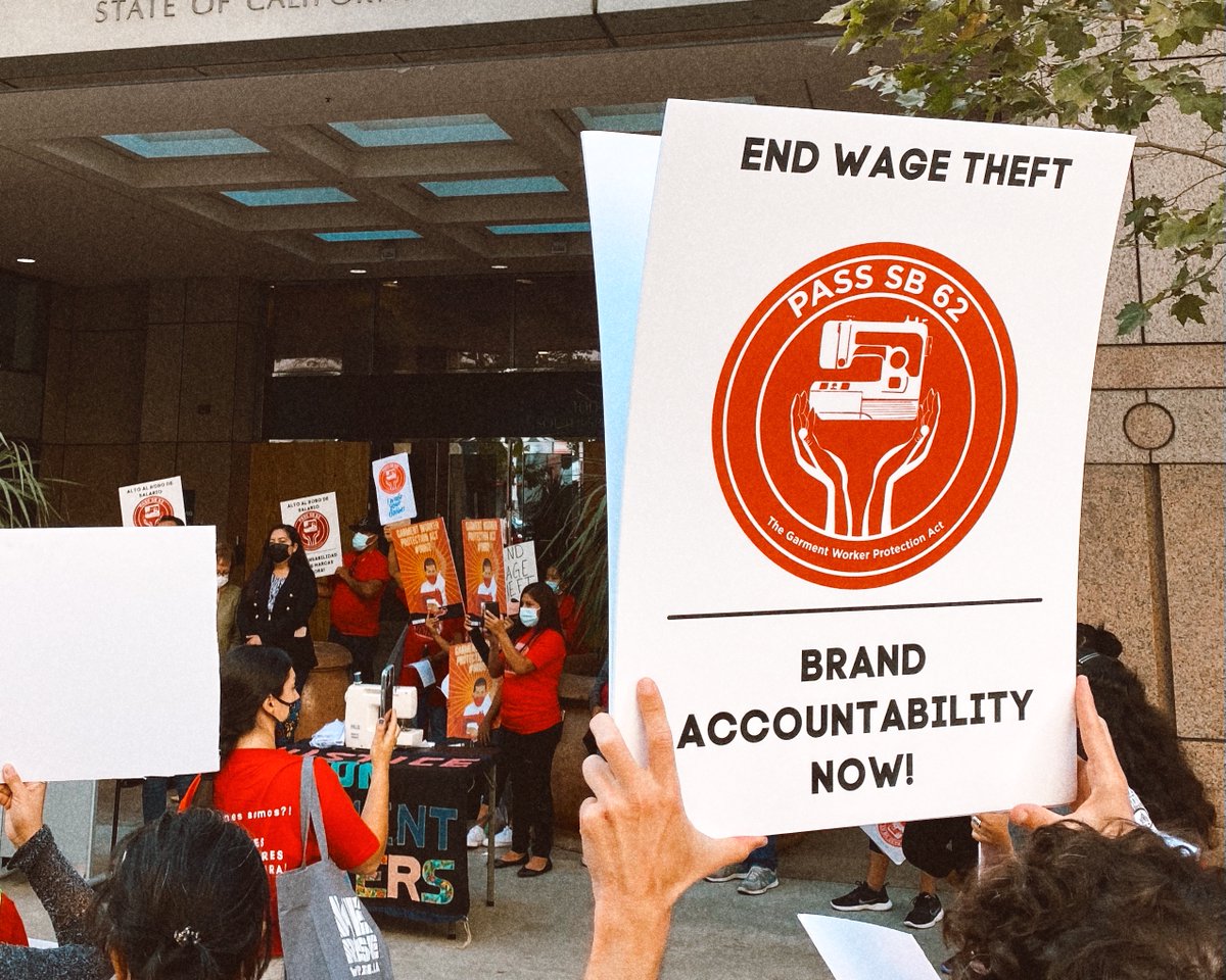 remakeourworld's tweet photo. Does racial &amp; economic justice or women matter to you @GavinNewsom + @JenSiebelNewsom ? It’s only rhetoric until garment workers, disproportionately women of color, many who continue to make face masks, are protected from unethical labor practices. Stop exploitation. Pass #SB62 https://t.co/zU9uOMIWnu
