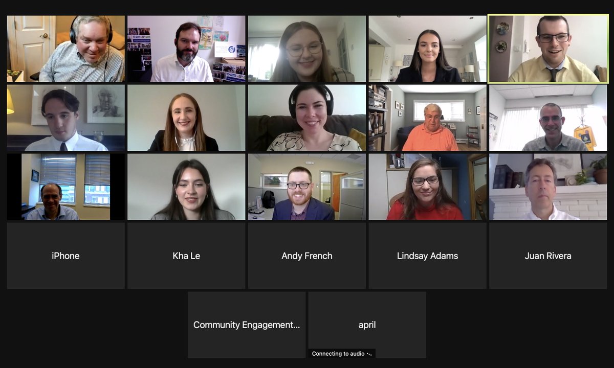 Great conversations as we bring #WIP21 to a close
- Our last speaker session of the summer with <a href="/AdrianMacSeoin/">Adrian Michael Jones</a> 
- <a href="/MacAodhagain95/">Steven Egan</a> &amp; Ife Uzor speaking to the WIP Board 
- Students presenting their ideas to @daveyo37 &amp; Baltimore Public Markets team