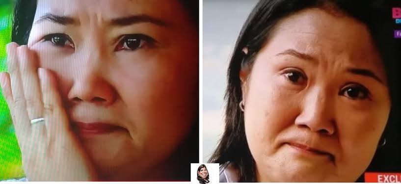 elvapm's tweet photo. Keiko viendo la toma de mando de Castillo.

 #BicentenarioPeru 
#CastilloPresidente https://t.co/UKwb0TIKK4