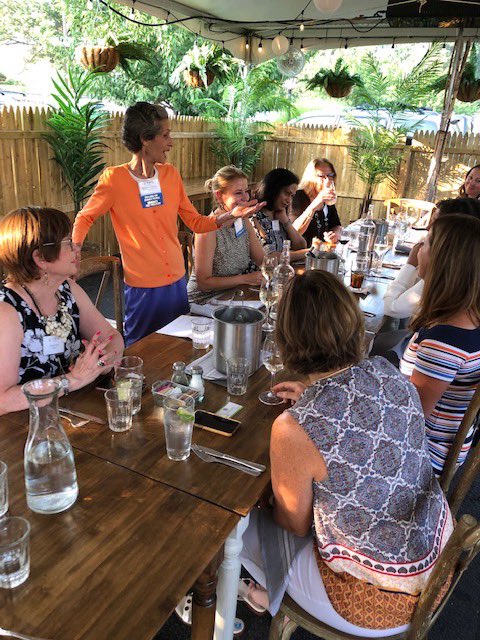 ExecWomenNJ's tweet photo. It was wonderful to see all of you at EWNJ’s first in person event since the pandemic began. Thanks to our President Anna Maria Tejada, our Executive Director @colleen_skinner, the team at The Barrow House, and all of you for coming.
-Barbara Kauffman
#ewnj https://t.co/oz7KHRynu9