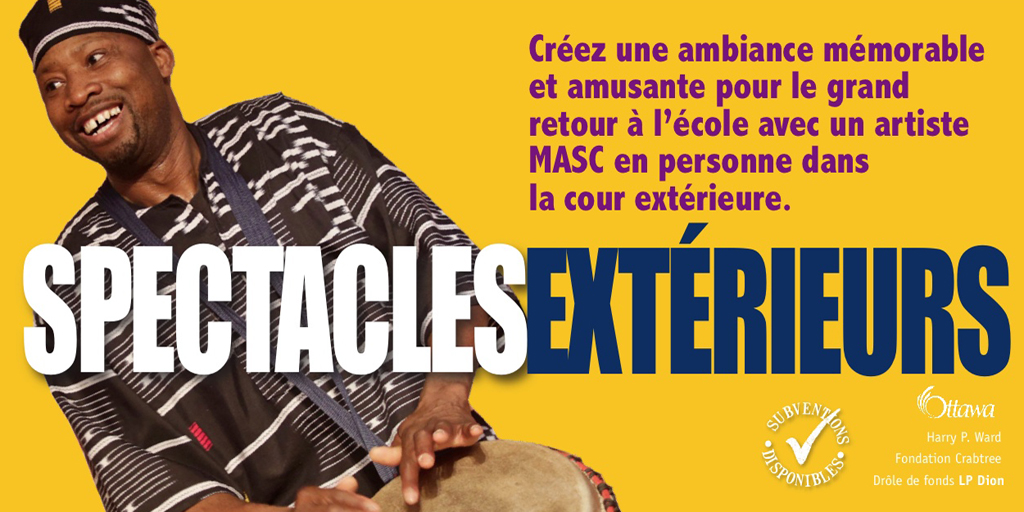 Vous avez déjà hâte de retourner à l'école? Réservez un #artisteMASC pour un spectacle en personne pour souhaiter la bienvenue aux élèves! Créez une ambiance divertissante avec la musique de Fana Soro, Sébastien Lemay, Luciano Porto, <a href="/Mcayenneclub/">Mehdi Cayenne</a> <a href="/twinflamesband/">Twin Flames</a> et <a href="/wiseatangana/">Wise Atangana</a>