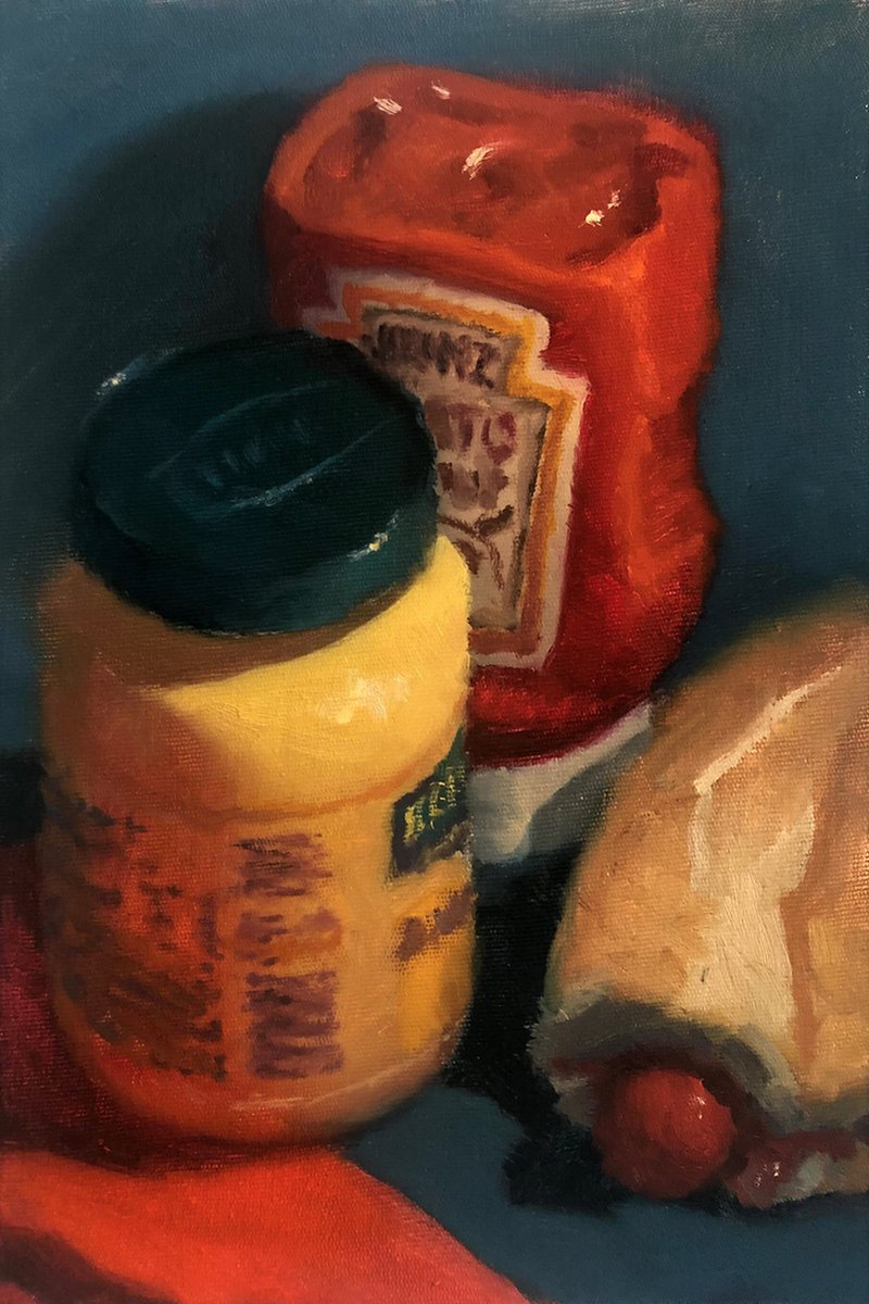ryudihonda's tweet photo. "Pão com Salsicha"
Pintura em óleo sobre tela https://t.co/xAVyoGI5fe