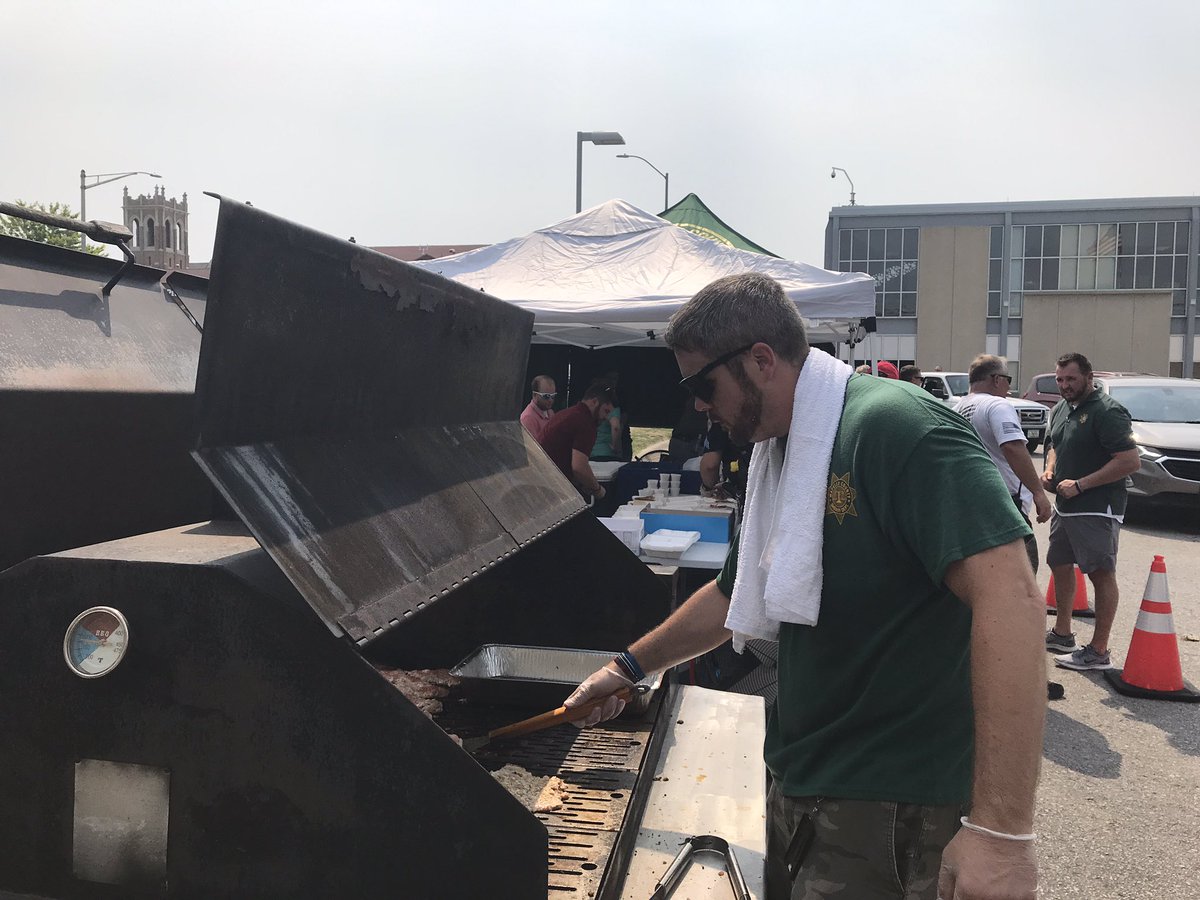 Happening now until 2 p.m.—The Wapello County Law Center is hosting a BBQ fundraiser for Officer Chase Johnson and his wife, Abby. Abby was seriously injured in a July 9 accident near Bloomfield. All proceeds from today will help with medical expenses. Lunch is $10 per person.