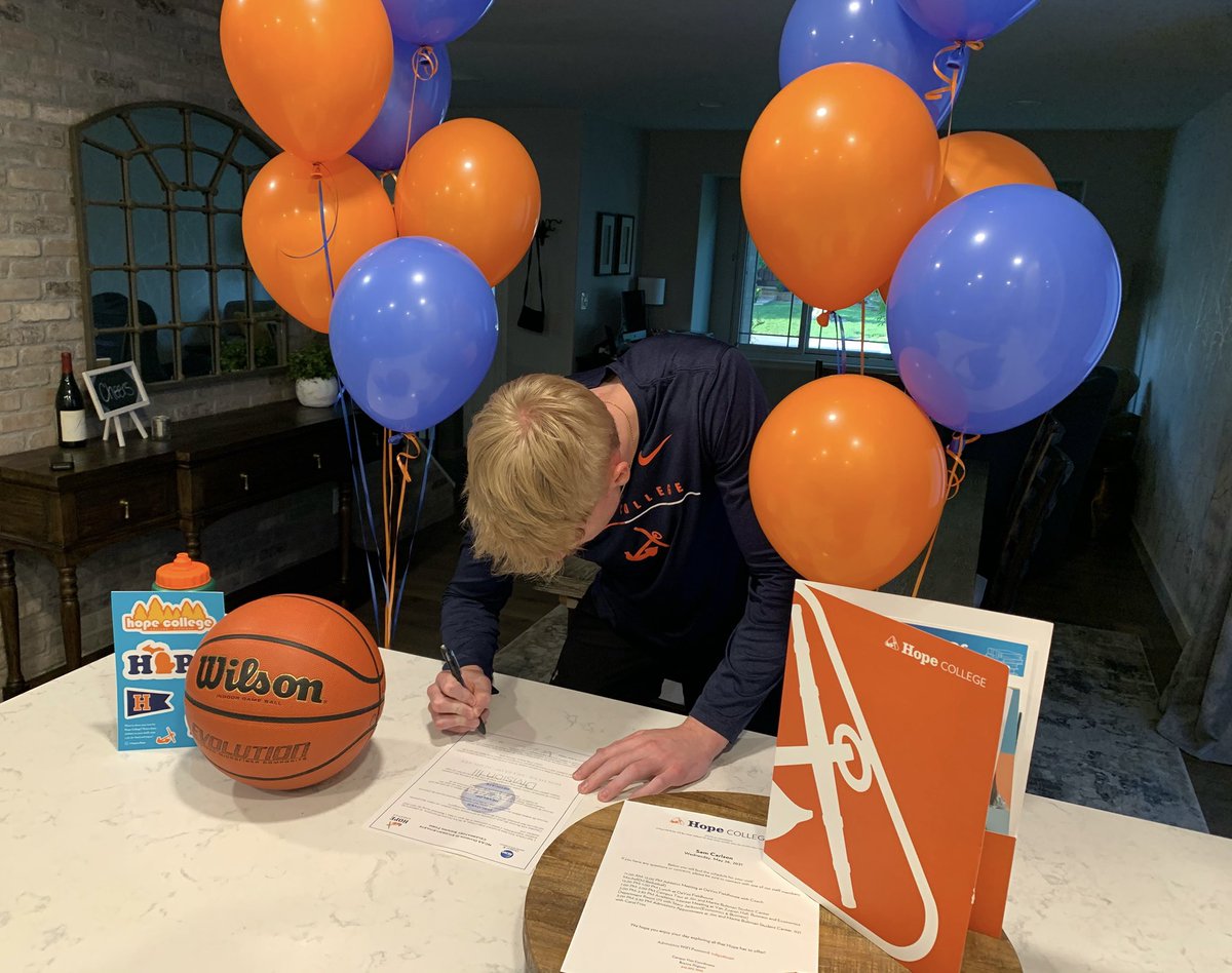 sam carlson † (@samueldcarlson) on Twitter photo I am extremely blessed and excited to announce my commitment to <a href="/Hope_Basketball/">Hope Men's Basketball</a> to further my academic and athletic career! #GoHope 🧡⚓️ I am extremely blessed and excited to announce my commitment to <a href="/Hope_Basketball/">Hope Men's Basketball</a> to further my academic and athletic career! #GoHope 🧡⚓️