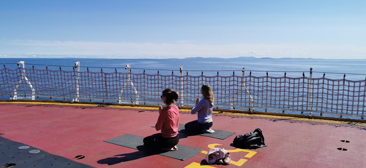 Aboard the Amundsen (@amundsenthe) on Twitter photo How we stay sane after long nights sampling #yoga #oceanography #research #AmundsenScience PC:<a href="/SMpagic/">Shaomin Chen</a> How we stay sane after long nights sampling #yoga #oceanography #research #AmundsenScience PC:<a href="/SMpagic/">Shaomin Chen</a>
