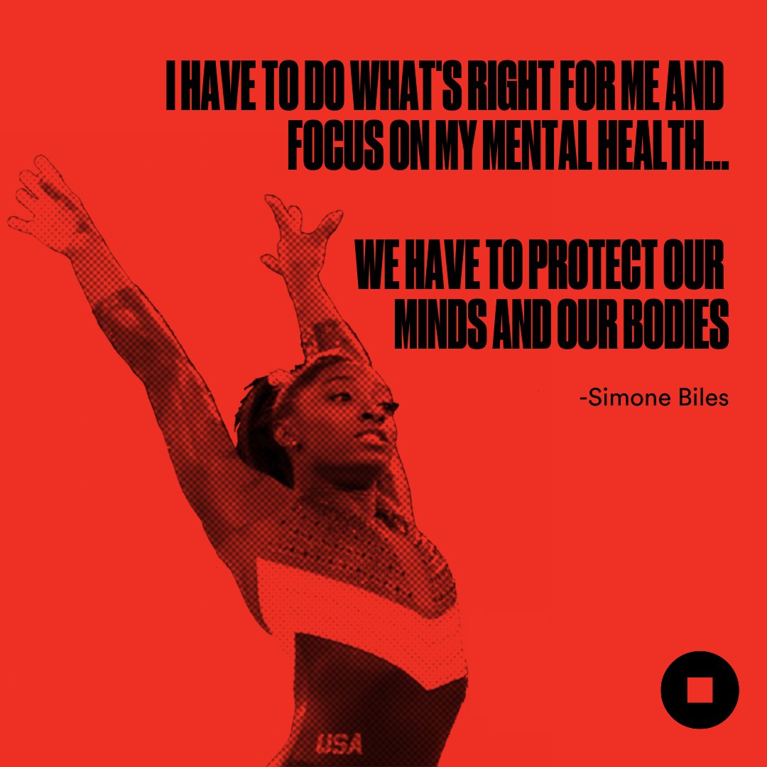 Thank you @simone_biles for prioritizing your mental health and reminding us all that it is just as important as physical health. We stand with you. Mental health IS health. #simonebiles #mentalhealthcoalition
