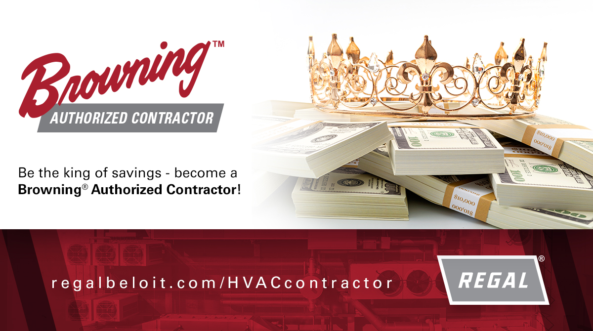 If cash is king, become the king of #HVAC savings!

Go to regalbeloit.com/brands/Brownin…
 to learn how to become an Authorized Contractor!
#airconditioning #Ventilation