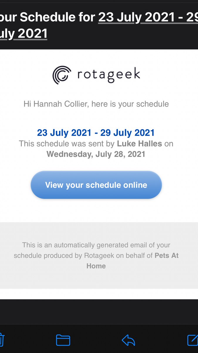 Han_nahCollier's tweet photo. Hi @PetsatHome apparently I’m scheduled in to work at the salon in your becton store this week but the store don’t seem concerned when I rung them and told them I’m a customer and maybe someone’s hacked you. Just wandering what are the staff benefits for my cats ? 🤔 https://t.co/K0oLecgYuz