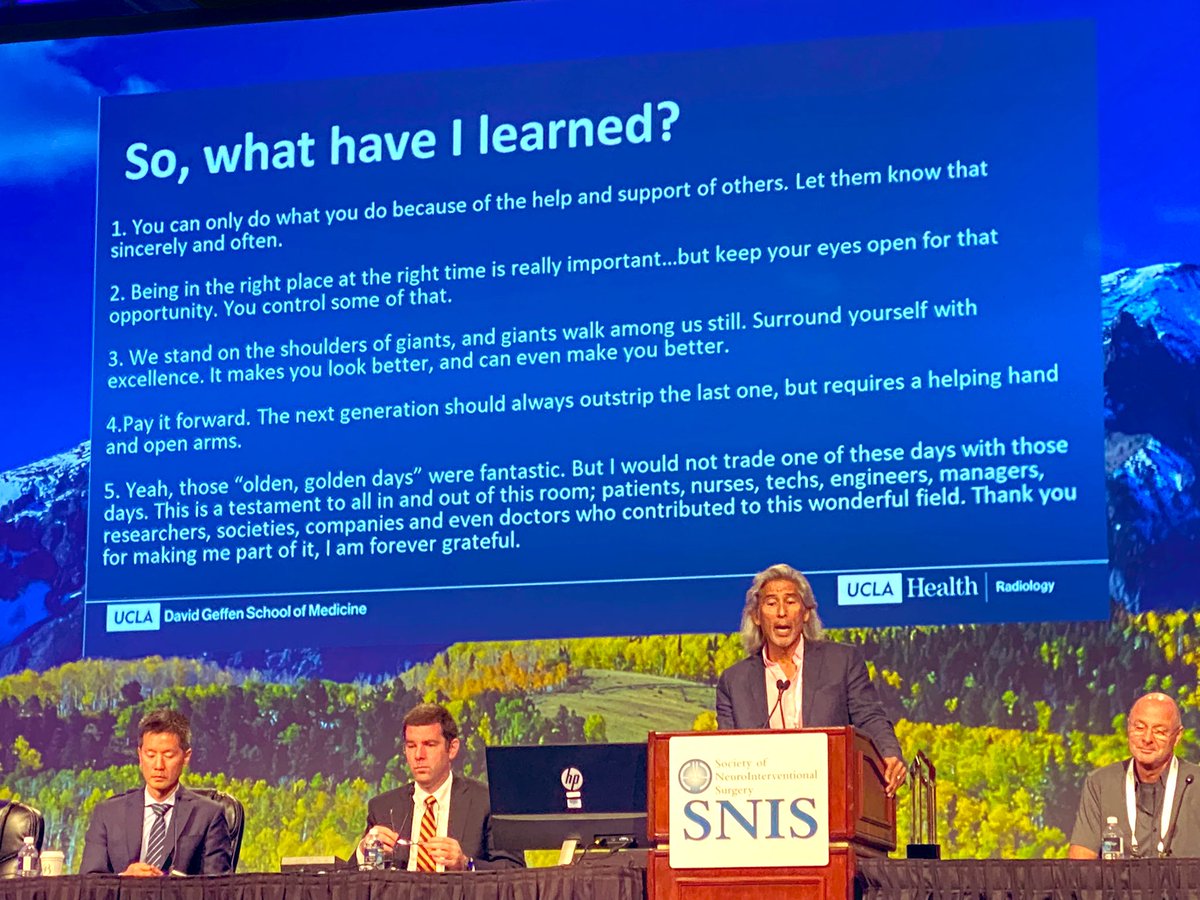 Great wisdom and perspective by Dr. Gary Duckwiler, thank you! #SNIS2021