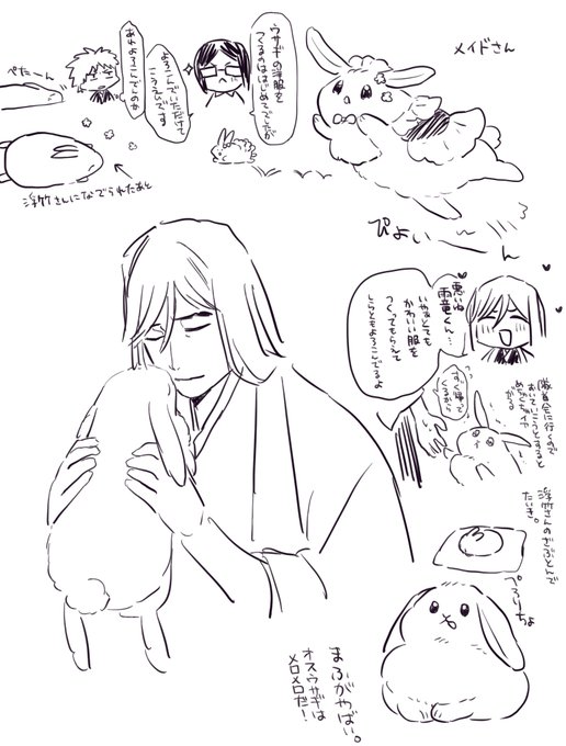 浮竹さんがウサギ飼ったらって妄想がとまらん… 