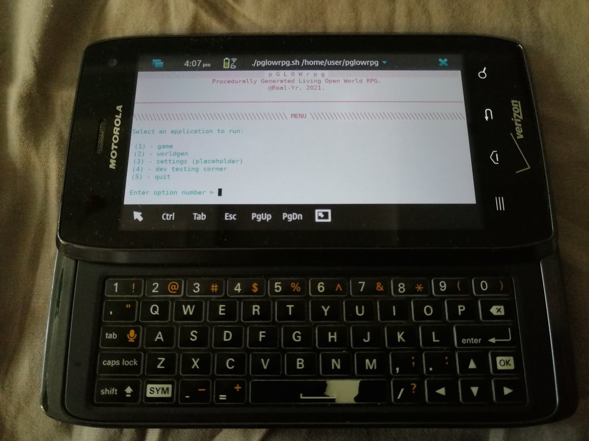 Roal_Yr's tweet image. #rustgamedev #rustlang #linux #linuxphone #maemoleste
on a decade-old Motorola Droid 4