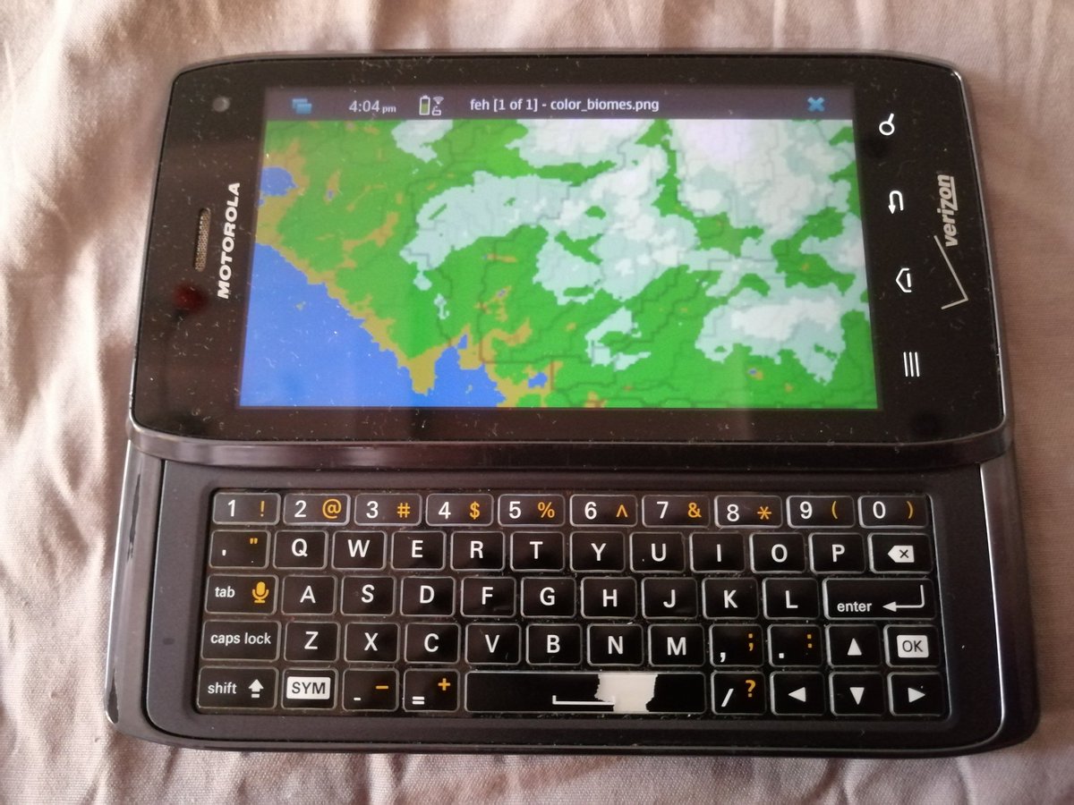 Roal_Yr's tweet image. #rustgamedev #rustlang #linux #linuxphone #maemoleste
on a decade-old Motorola Droid 4