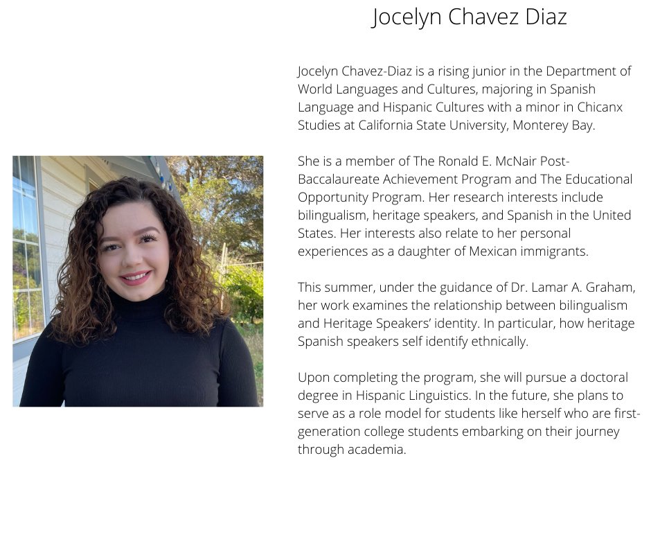 murap_iaar's tweet image. Next up, we chat with Jocelyn Chavez (@chavezdjocelyn) about her project &quot;Bilingual Heritage Speakers and Their Formed Ethnic Identity in the United States.&quot; #justtransform #murapchat