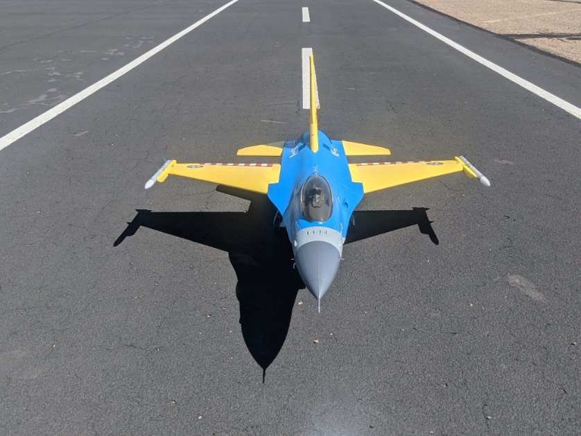 Gilatrout's tweet photo. @Horizon_Hobby F-16

Thought you might enjoy what one of our pilots brought to the field today. https://t.co/iACCBeeTVH