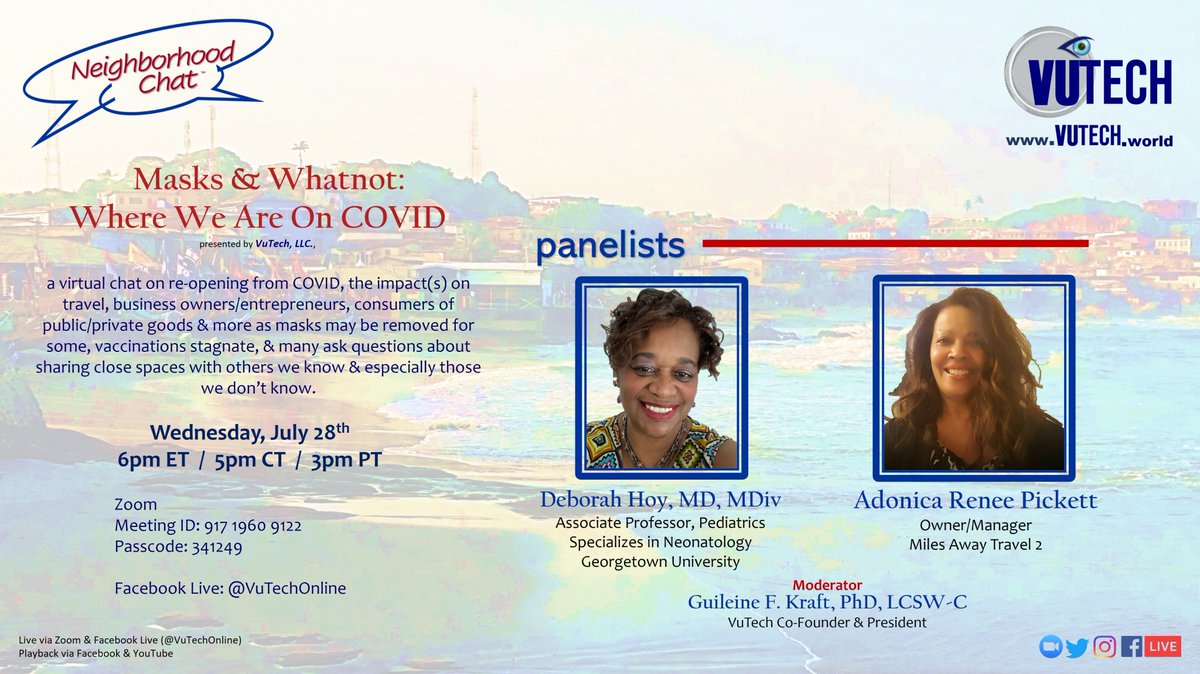 VuTechOnline's tweet photo. Many still have questions... Well... join us to ask your questions as we discuss many of the answers... 
Zoom Registration: https://t.co/DkpdRlmi7l...
Facebook Live: @VuTechOnline https://t.co/oUEOcKK6BH