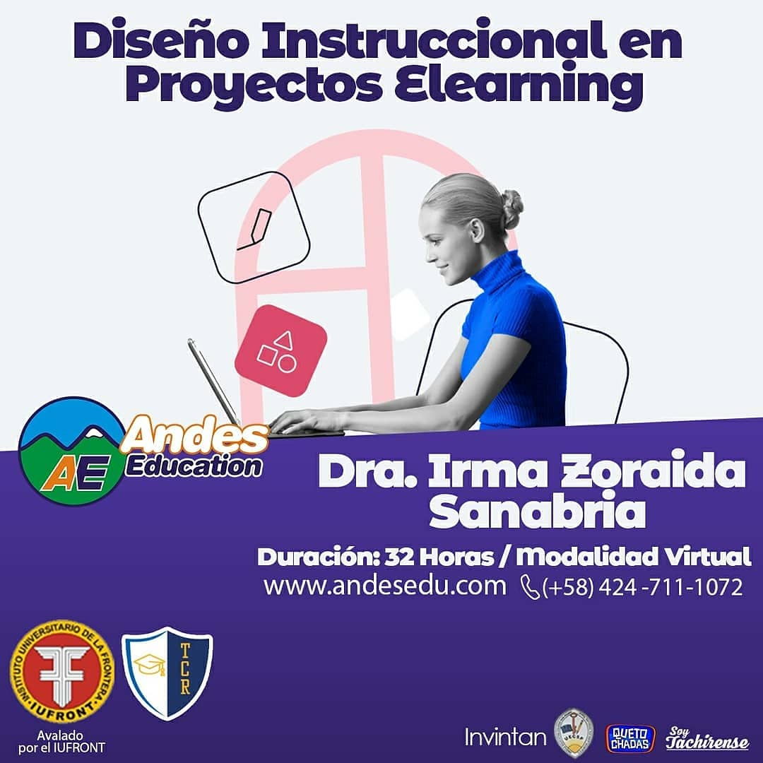 Los proyectos #elearning son comunes en los ámbitos: educativo, social y empresarial. Haciendo que el Diseñador Instruccional tenga alta demanda en los contextos laborales actuales.

Participa en el curso #DiseñoInstruccional en proyectos elearning. 
#AndesEducation <a href="/irmasanab/">IrmaZoraidaSanabria</a>