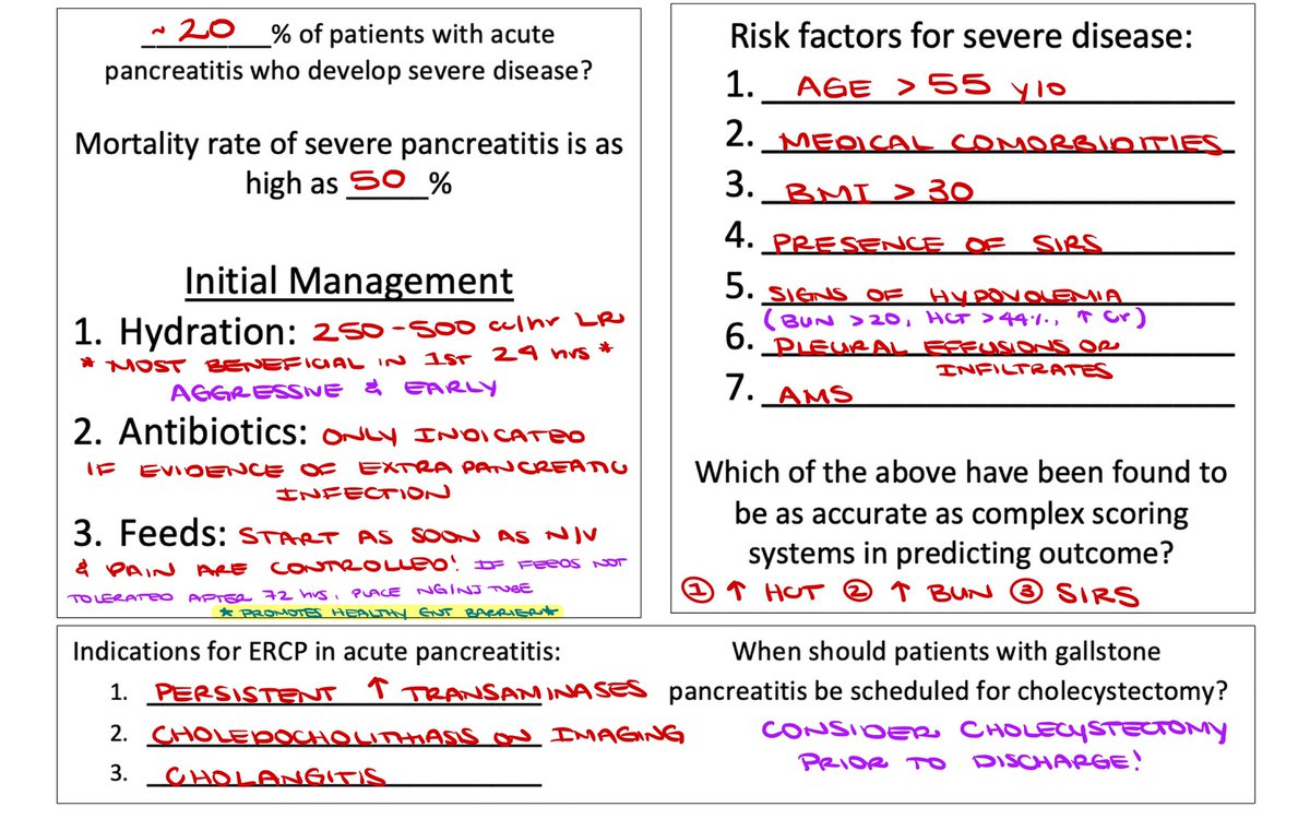 Today, I presented my 10th MTC of chief year on acute pancreatitis! My biggest challenge = keeping the audience engaged at 7:30am ☕️ 🌞 I tried to accomplish this with a worksheet today…1 side for med students, the other for residents! #MedStudentTwitter #medtwitter #MedEd