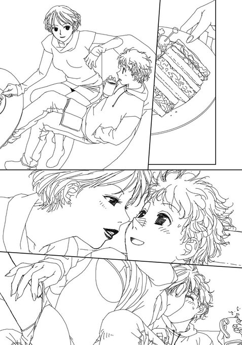 「My doll house」の下描き
台詞フキダシ擬音無し絵その、17

日常生活から非日常へ…w
この漫画では簡単にやらかすのです😩 