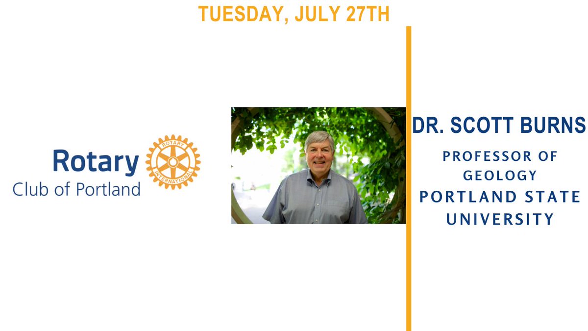 This week we heard from Rotarian Dr. Scott Burns on the great mystery of how the Lakeridge Rhyolite Boulder got to Lake Oswego.

Missed it? Watch the meeting here: youtu.be/nxn831Bw8oA

#RotaryPDX #OregonGeology