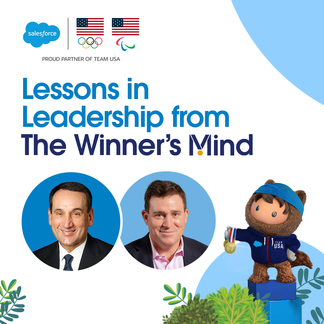 Salesforce (@salesforce) on Twitter photo Join us today at 11am PT/2pm ET for lessons in leadership and teamwork from the legendary Mike Krzyewski, the former Head Coach of U.S. Men’s Basketball Olympic Team, and <a href="/dhelfrich21/">Dan Helfrich</a>, CEO of Deloitte Consulting LLP. Two worlds. One inspiring event. sforce.co/3yhtLS4 Join us today at 11am PT/2pm ET for lessons in leadership and teamwork from the legendary Mike Krzyewski, the former Head Coach of U.S. Men’s Basketball Olympic Team, and <a href="/dhelfrich21/">Dan Helfrich</a>, CEO of Deloitte Consulting LLP. Two worlds. One inspiring event. sforce.co/3yhtLS4