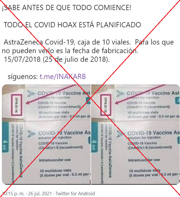 AfpFactual's tweet image. ¿Esta imagen demuestra que la vacuna de AstraZeneca existía en 2018?
 
No ❌ La foto fue manipulada.
 
Los primeros resultados de esta vacuna se publicaron en 2020 #COVID19  #AFP
 
➡️ u.afp.com/Vacuna2018
