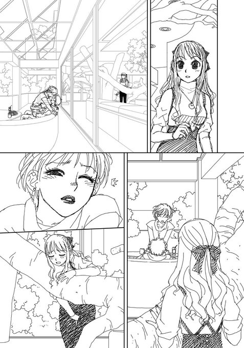 「My doll house」の下描き
台詞フキダシ擬音無し絵その、19

まだまだ続く背景の使い回し😱
朝から(設定)何やってるんでしょーねぇ 