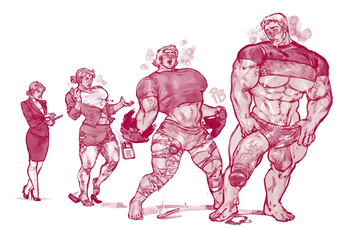 Sometimes a hard working boss babe just deserves a night out as one of the boys, drinking buds, lifting weights and of course dripping lots of cum out of her huuuuge cock

[#TF #sizetwitter #himbofication #himbo #nsfwtwit #transformation #genderbender #rule63]