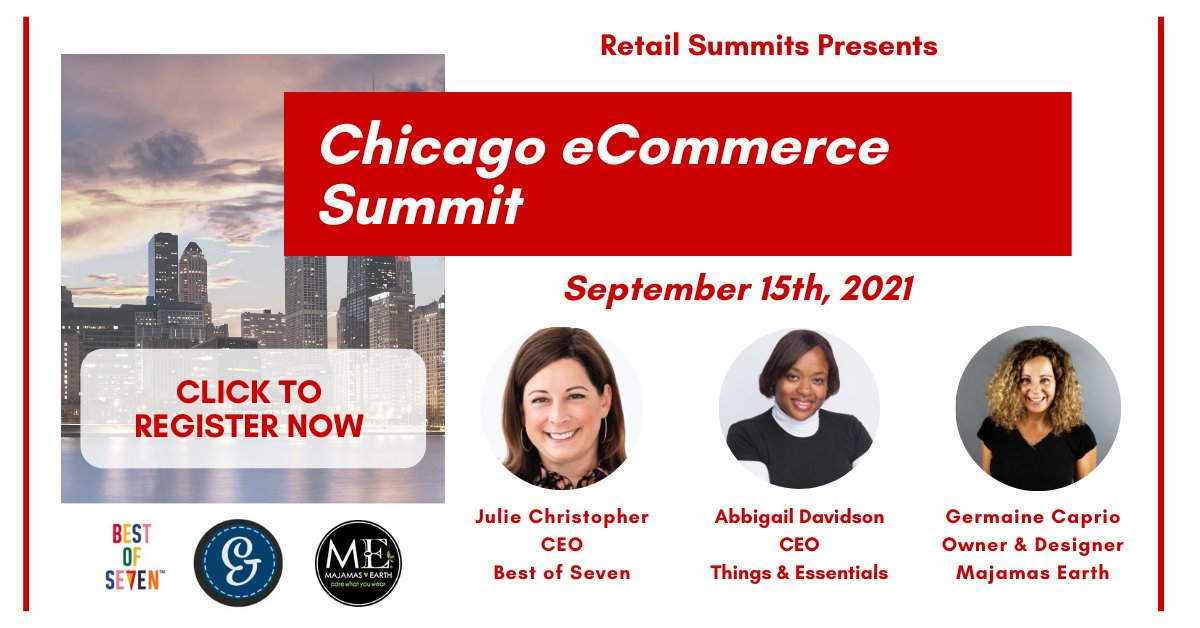 Join us at the Chicago eCommerce Summit on September 15th 2021 to hear some insights and learn about opportunities for your business and build brand loyalty with our amazing speakers from <a href="/majamas/">MAJAMAS EARTH</a> @ThingsEssentia2, and more

Click the link in here to join: eventbrite.com/e/chicago-ecom…