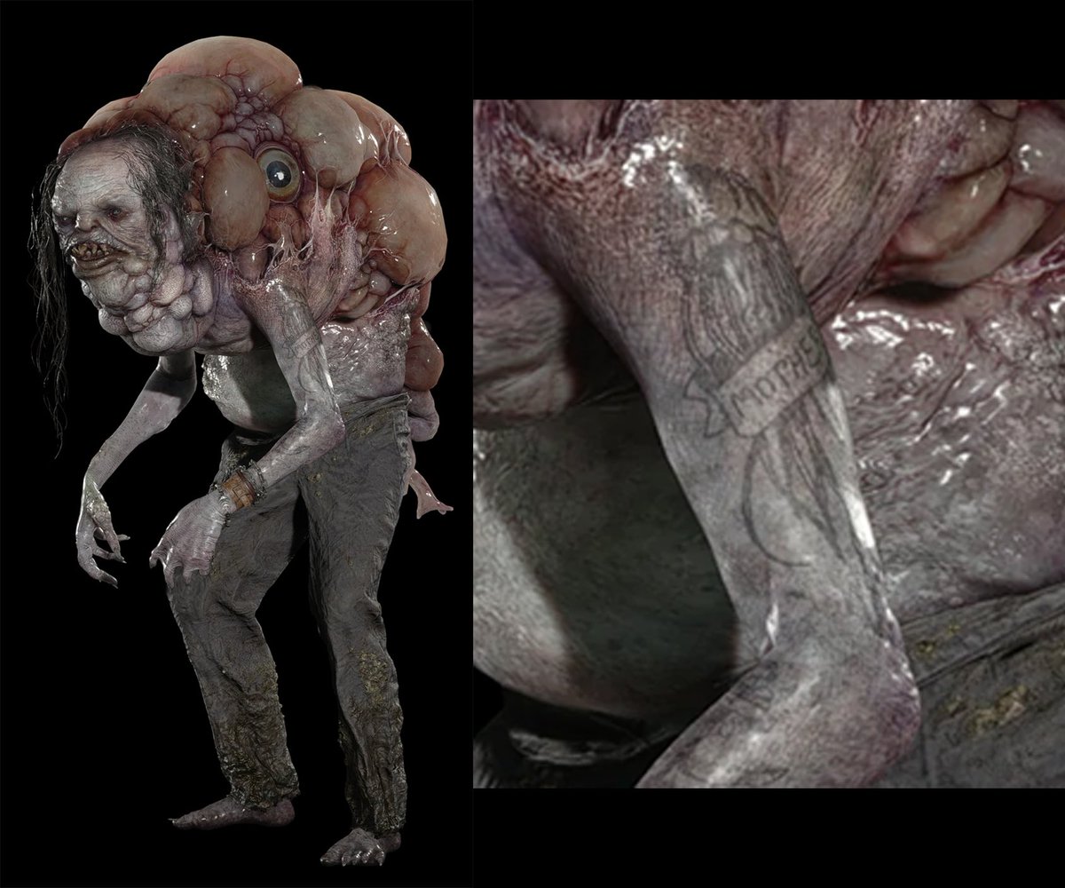 ResidentEvil_AR's tweet photo. 💡| سالفاتور مورو لديه وشم "mother" في يده، يمكنك رؤية هذا الوشم بشكل أكثر وضوح عند فحص نموذج شخصيته. 
#ResidentEvilVillage https://t.co/MGPhShLcq7