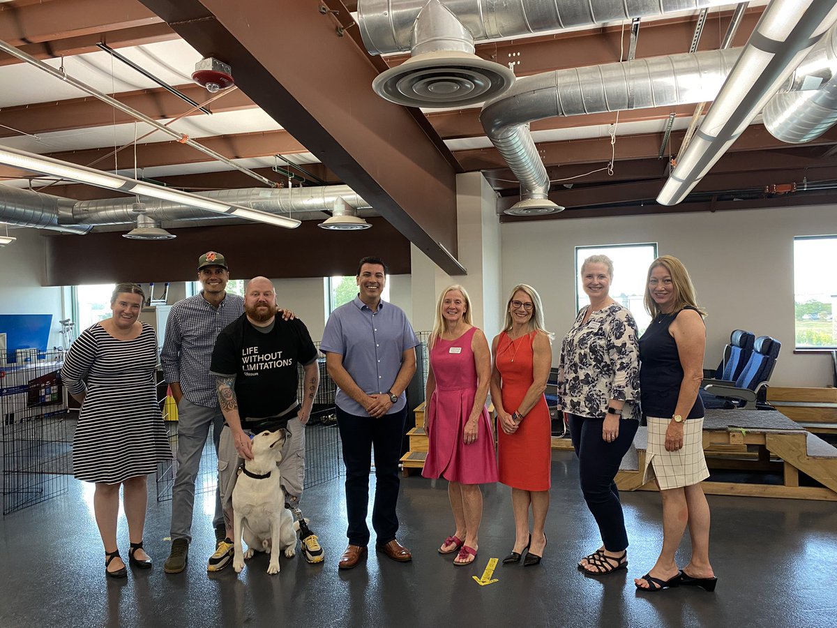 Leroy_Garcia's tweet photo. Yesterday, I spent the afternoon meeting the next generation of life changing assistance dogs at #freedomservicedogs. It was a privilege to tour the facility, meet the team, and hear from Daniel, an army veteran, about the ways his service dog Tater has changed his life (1/2) https://t.co/mgm7mBmVsb