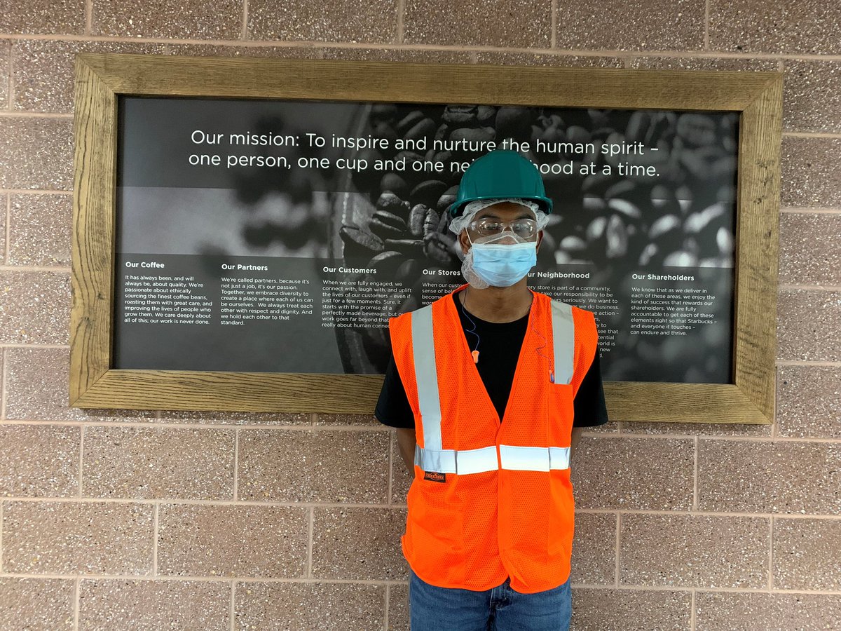Augusta_Chamber's tweet photo. 2021 Students 2 Work @RCSS_GA summer interns hard at work at the @Starbucks Augusta Soluble Coffee and Georgia Roasting Plants. #students2work #makingstudentsmoresuccessful #achievingmoretogether https://t.co/68sbaIfBPb