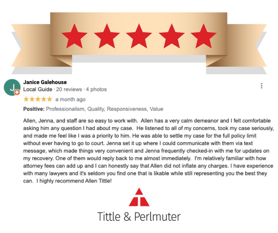 tittleperlmuter's tweet image. Thank you so much Janice for your 5-star google review! It was a privilege to serve you and we greatly appreciate your recommendation!
#googlereviews #fivestarreview #clientrecommendations #clevelandlawfirm #clevelandohio #CLE