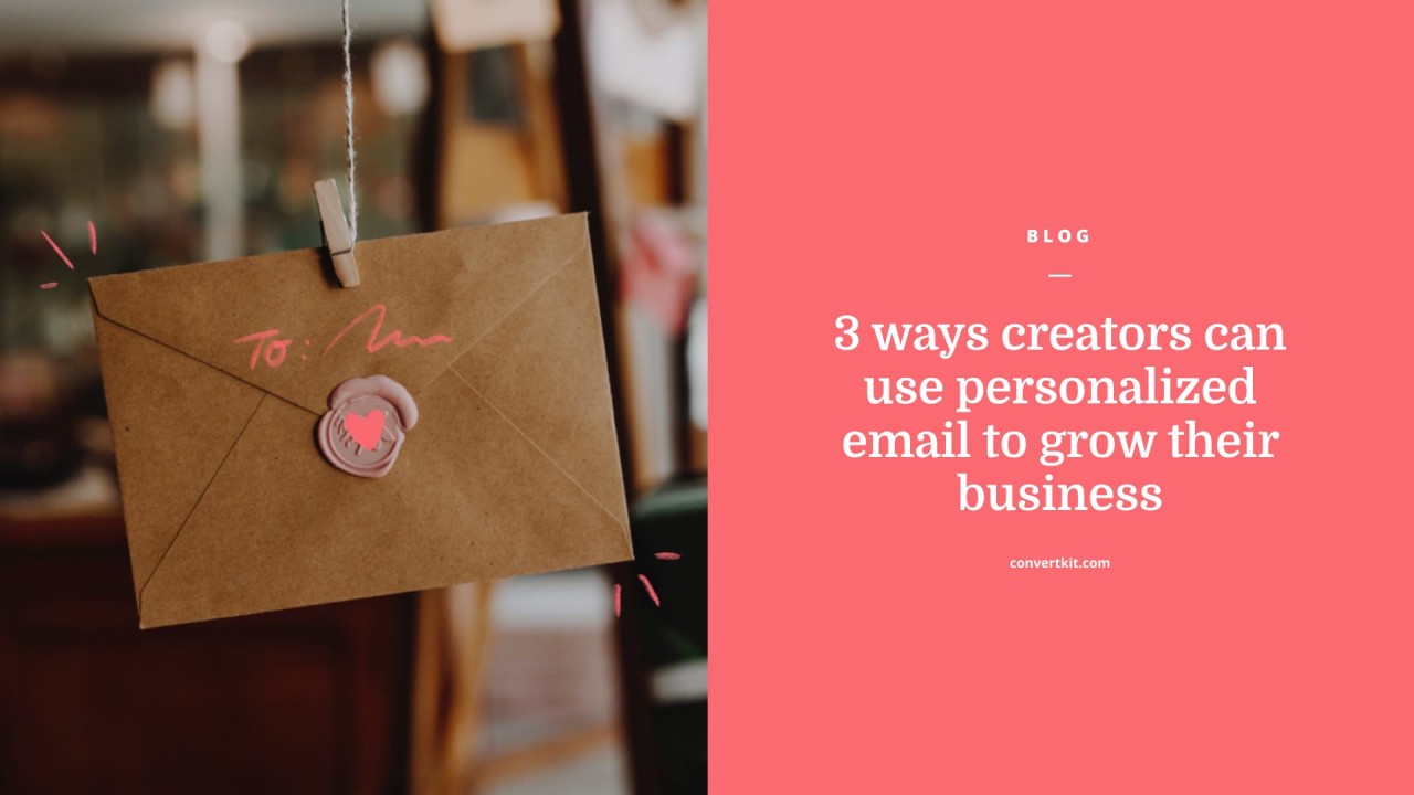 ConvertKit on Twitter "Personalizing emails can lead to better