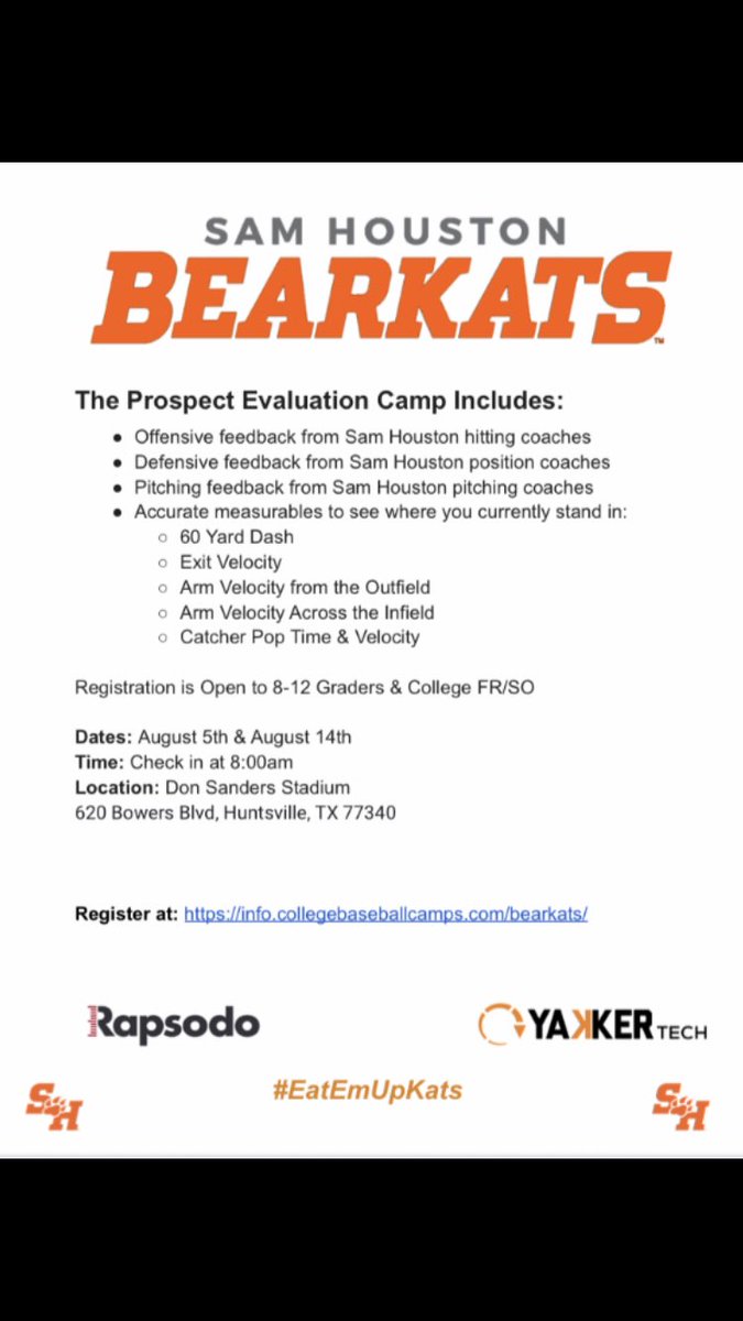 Bearkat Baseball Camps tweet media