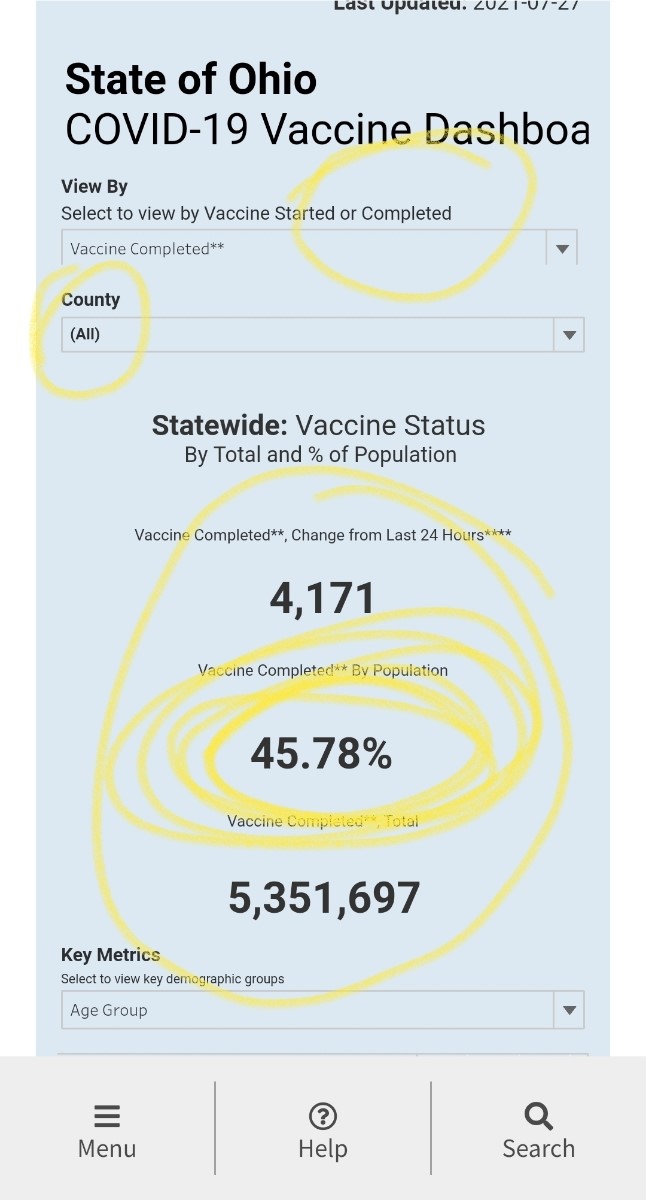 CreOhioState's tweet image. How can @OhioState claim more than 70% of the "community" is vaccinated when the state has less than 46% of population vaccinated and less than 50% of Franklin County vaccinated? @PresKMJohnson -Who is the @OhioState "community"?