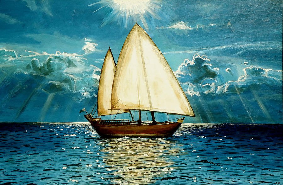 Паруса весел лодочки растения. Картина "паруса". Паруса живопись. Лодка с парусом картина. Море яхты живопись.