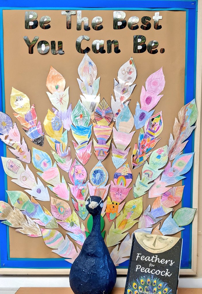 SeigalClass4's tweet image. @ClassFirecrest  Can you spot your feather displayed proudly on our Peacock?