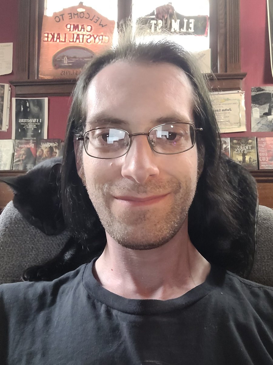 And this one (Samhain) knows instinctively when I'm about to start a Zoom call and settles in behind my head. About to take a meeting for a Kane Hodder film. Hopefully will have an announcement in a few days!
#indiefilm #distribution #horror #jasonvoorhees #sales #catdad