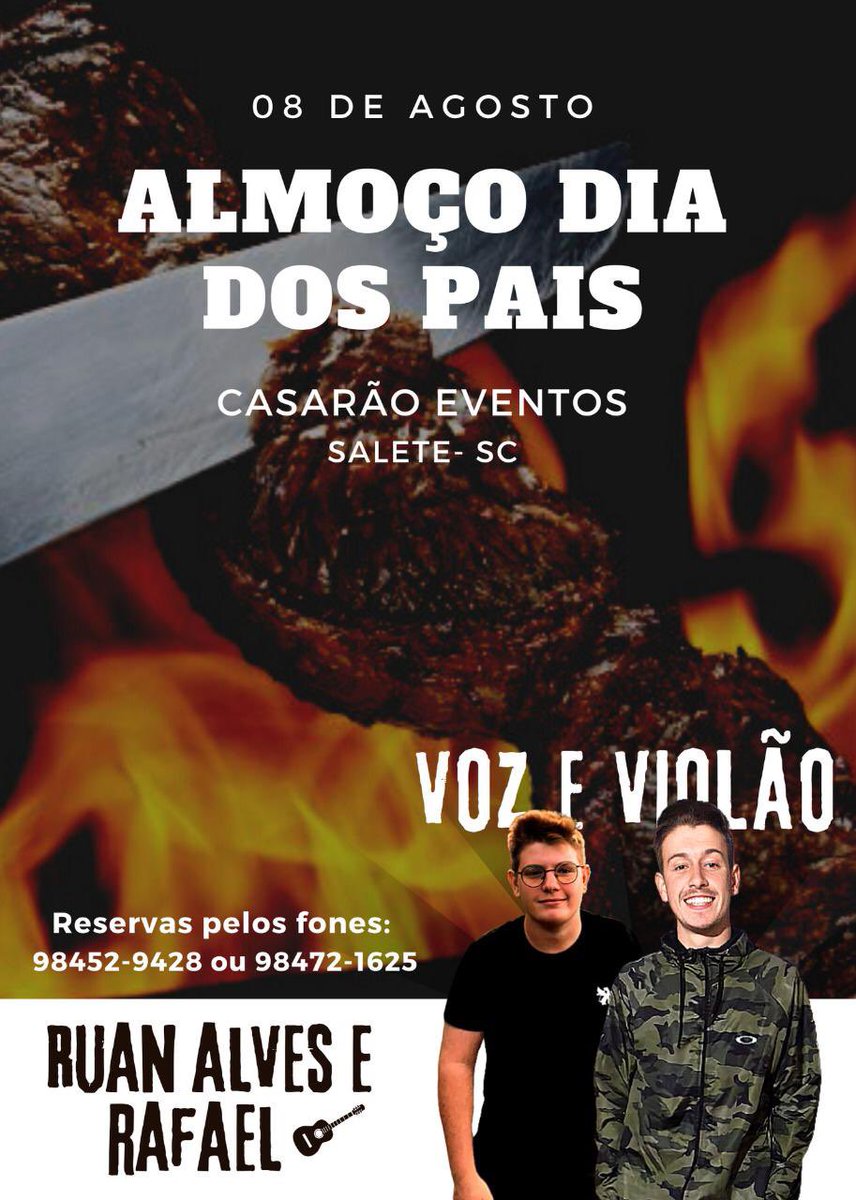 RuanLunelli's tweet photo. Faça a sua reserva!!! https://t.co/uIrtCODvxP