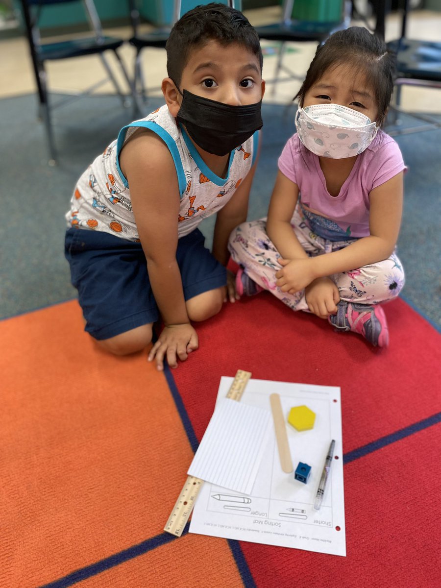 We have some measuring superstars in our class!  We have been working very hard on using our math vocabulary heavier, lighter, shorter, taller, and longer.  #GlowBig <a href="/BESFirefly/">Ballentine Elementary</a>