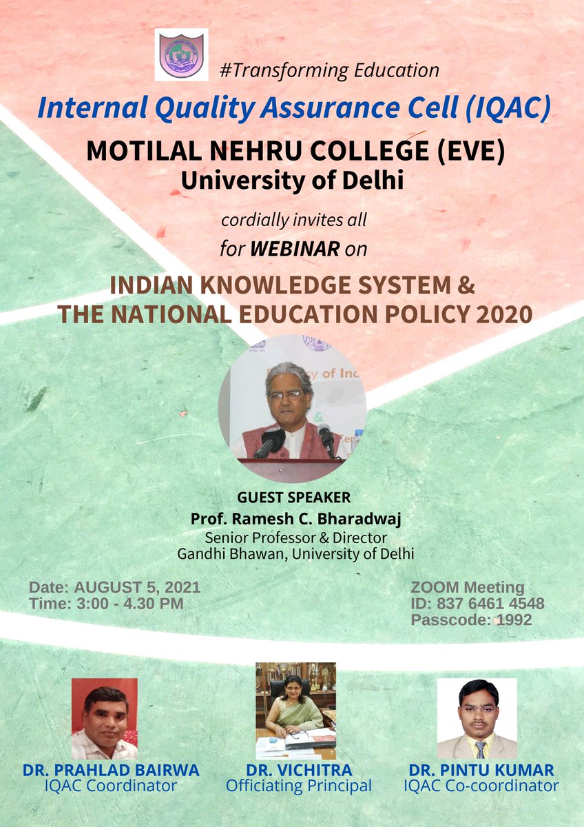 Motilal Nehru College (Evening) tweet media
