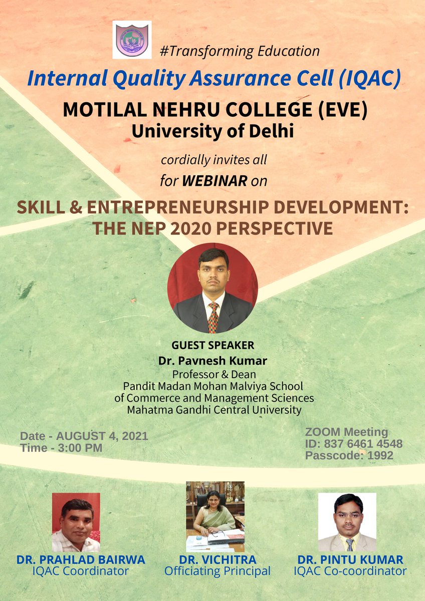 Motilal Nehru College (Evening) tweet media