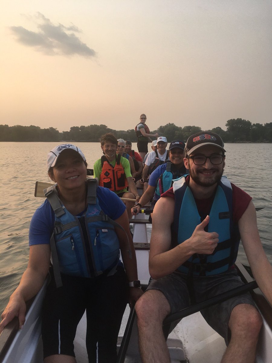 It felt great to get out on the water Tuesday night after two practice cancellations. #dragonboat #dragonboating #paddling #paddlesports