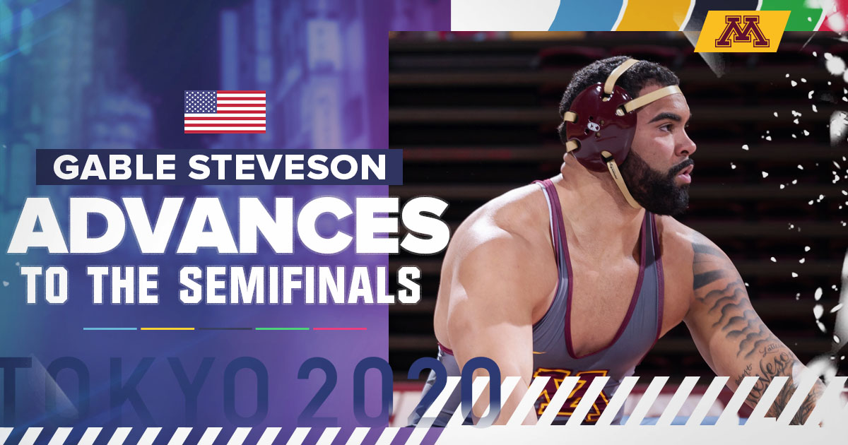 GopherWrestling's tweet image. DOWN GOES THE OLYMPIC CHAMP!!

Gable dominates Taha Akgul 8-0 and will head to the semifinals in the morning!!

#GopherTough // #OlympiansMadeHere