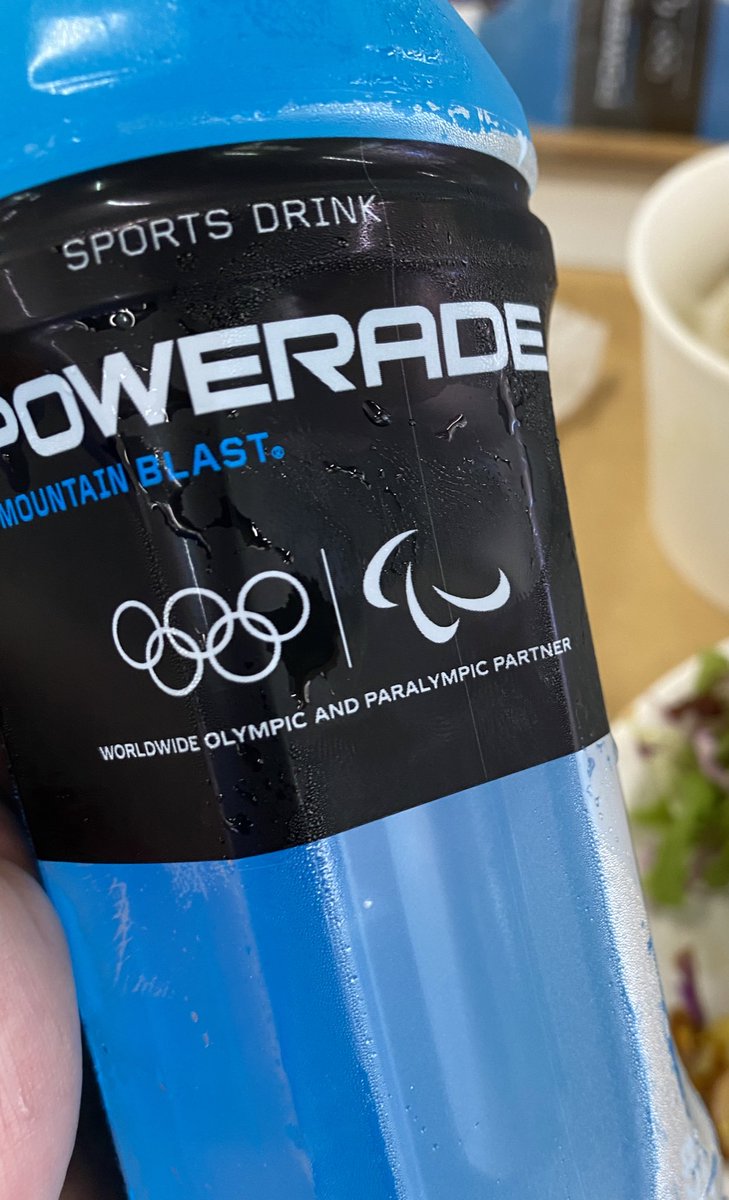 YumiGiles's tweet photo. Powerade can’t be a popular choice amongst athletes as it’s now in the Volunteer Dining Area! A taste of home! 😋 Costa coffee making an appearance in Japan as well! 😂 https://t.co/4dOFg2EoxL