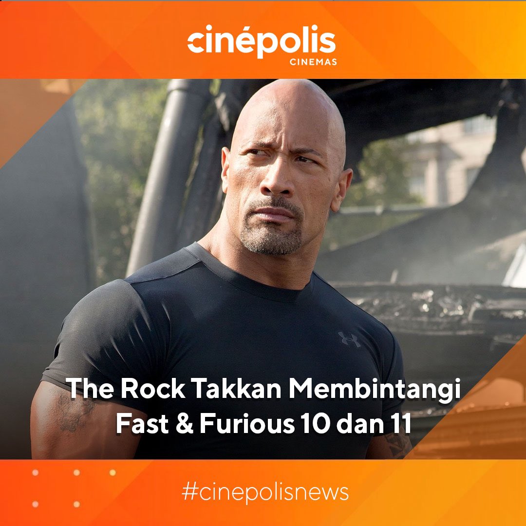 Setelah tak tampil dalam film #Fast9, <a href="/TheRock/">Dwayne Johnson</a> pun menyatakan dirinya takkan lagi tampil di film Fast 10 &amp; 11 yang akan jadi penutup saga #FastAndFurious. 

Huhu bakal kangen nih sama karakter Hobbs ya, guys~ 😭

#CinepolisNews #CinepolisID