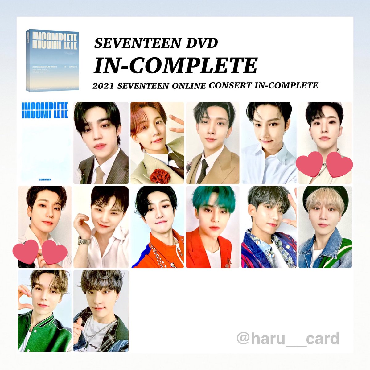 SEVENTEEN INCOMPLETE DVD トレカのみ ドギョム-