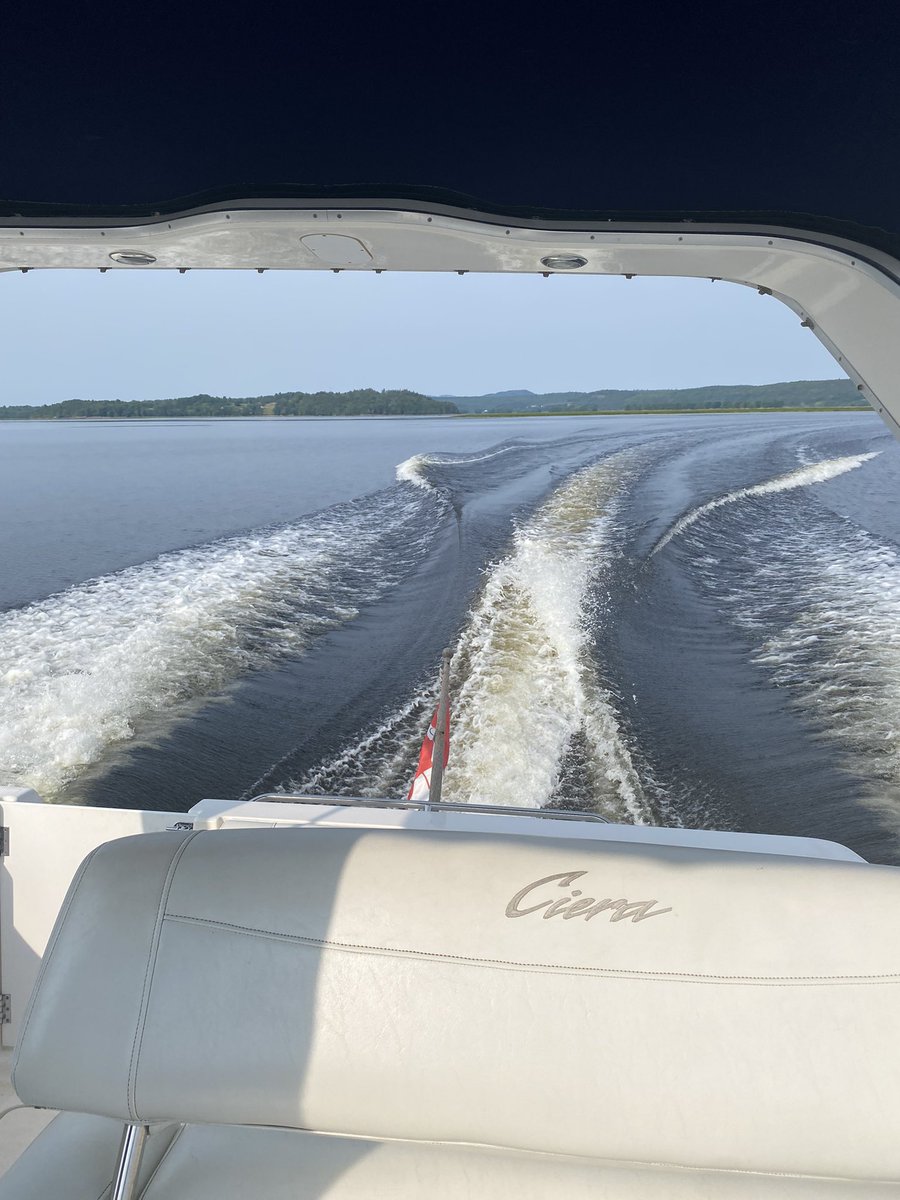 maryannketchum's tweet photo. Love the St John River. We love our boat dog. #StJohnRiver #boating #NewBrunswick #Millie https://t.co/7Tg40PufWF